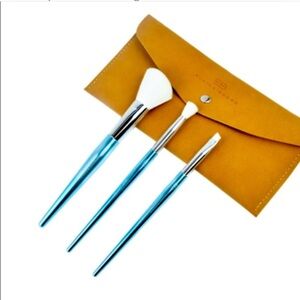 Blue Makeup Brush Set with Case